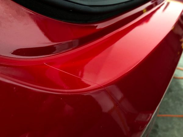 Rear bumper paint protection